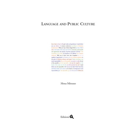 Language and Pubblic Culture